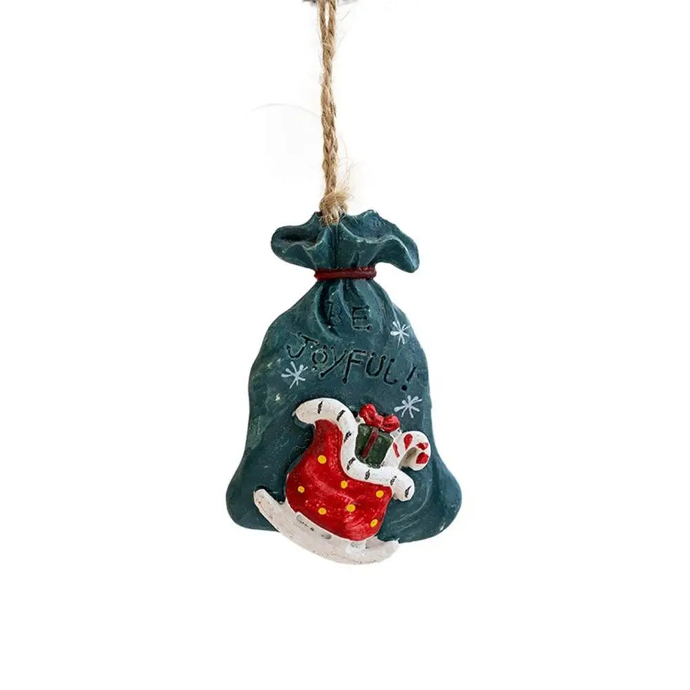 Hanging Ornaments Christmas Tree Snowman Pendant Home Decoration Christmas Decoration Socks Pendant Christmas Resin Ornaments