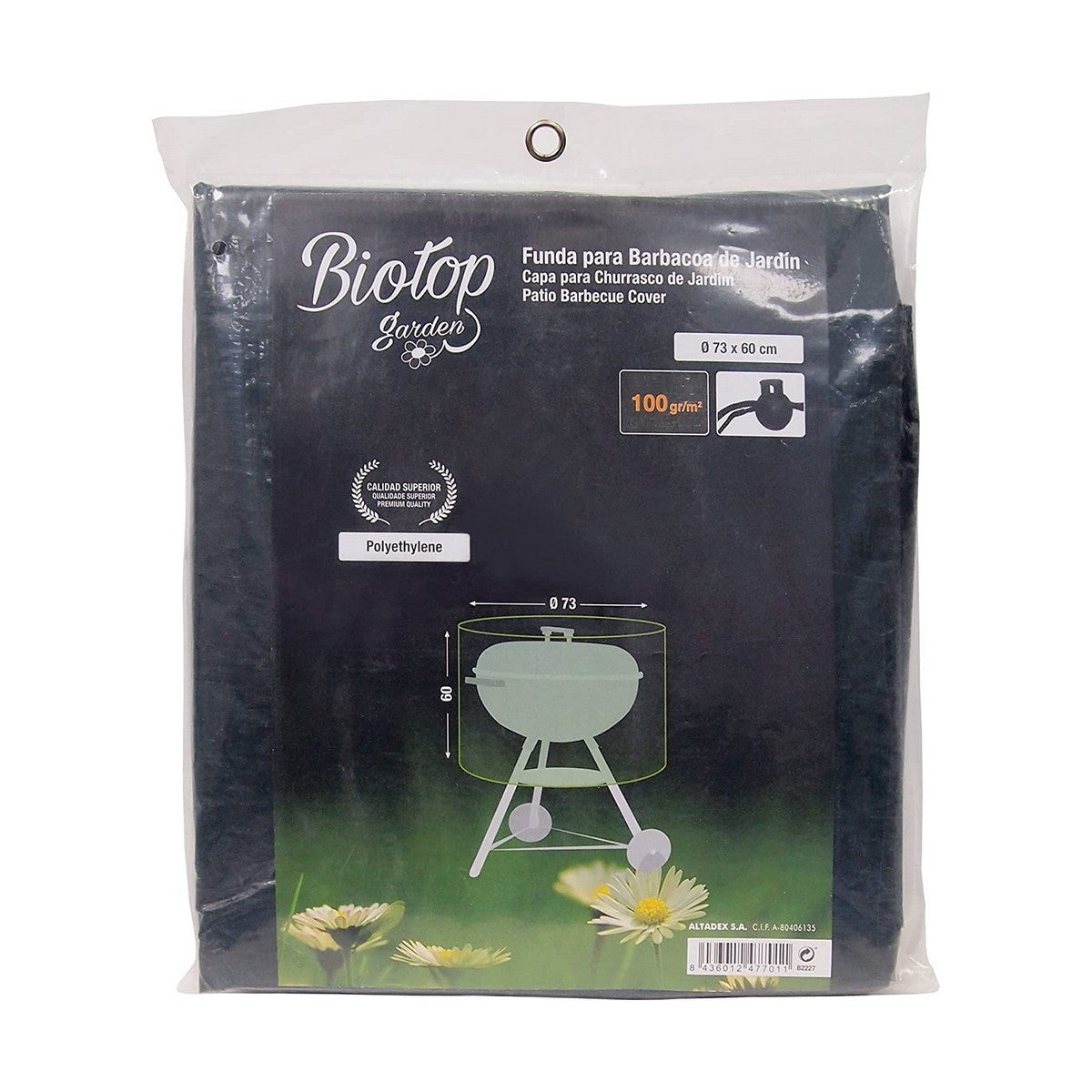 Protective Cover for Barbecue Altadex Polyethylene Green