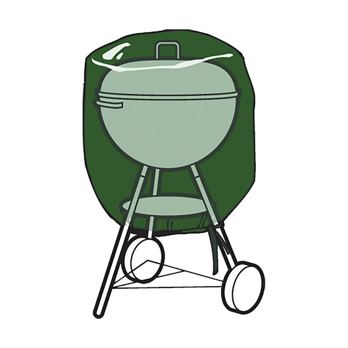 Protective Cover for Barbecue Altadex Polyethylene Green