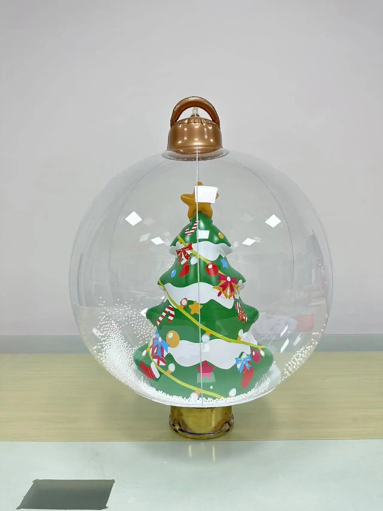 Christmas Inflatable Decorated Ball 60cm PVC Giant Big Large Balls Xmas Tree Decoration Toy Ball without Light Ornament Home New