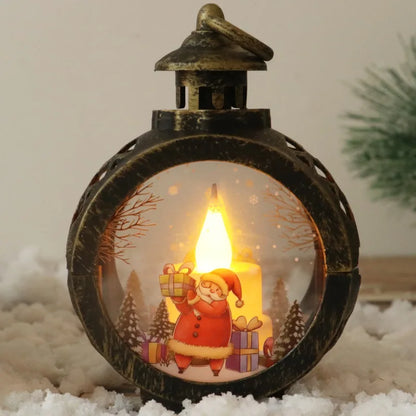 Christmas decorations retro night lights luminous gifts window ornaments desktop layout props atmosphere pendant desk decoration