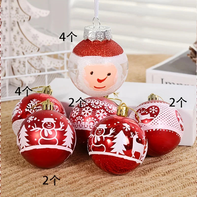 Christmas Tree Decoration Ornaments 16pcs Christmas Ball Halloween New Year Navidad Lob Accessories