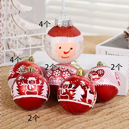 Christmas Tree Decoration Ornaments 16pcs Christmas Ball Halloween New Year Navidad Lob Accessories
