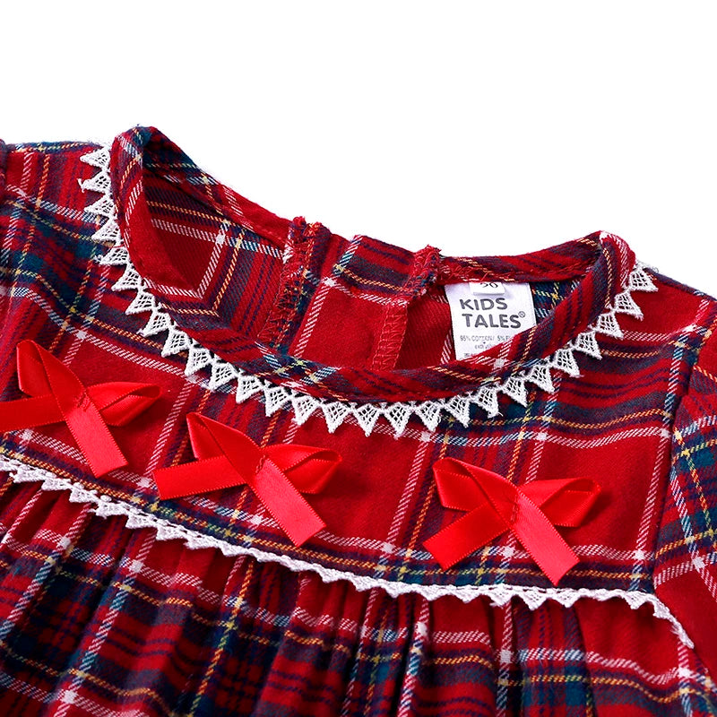 2025 Christmas Pyjamas Sets Kids Girls Boys Loungewear baby Pajamas Matching Family Pjs Winter Baby Soft Velvet Plaid Dress