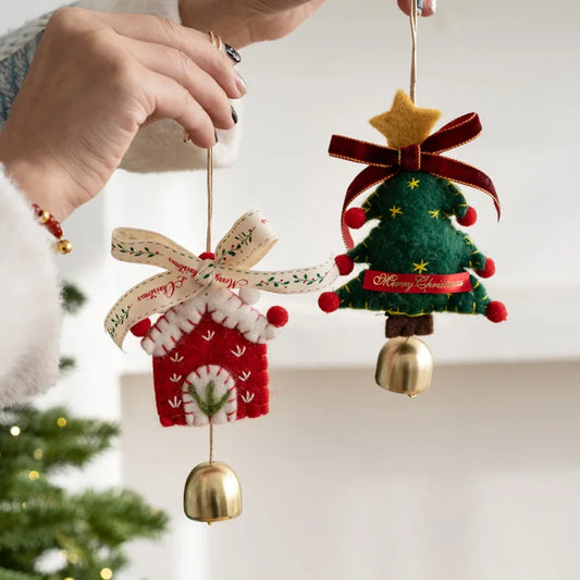 Christmas Car Hanging Christmas Decoration Bell Pendant Christmas Tree Decoration Christmas Gifts