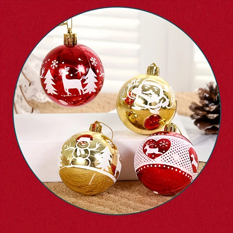 Christmas Tree Decoration Ornaments 16pcs Christmas Ball Halloween New Year Navidad Lob Accessories