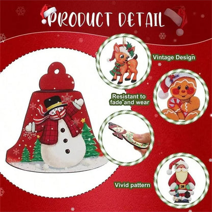 48pcs Christmas Wooden Hanging Ornaments - Perfect for Tree Decorations, Yard Decoration, Party Decor & More!