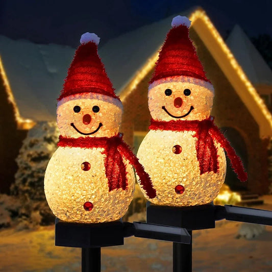 Weihnachtsdeko Licht Solar Licht Schneemann Weihnachten Außen Solarbetriebene Stehlerleuchten Für Korridor Terrasse Rasen Deko