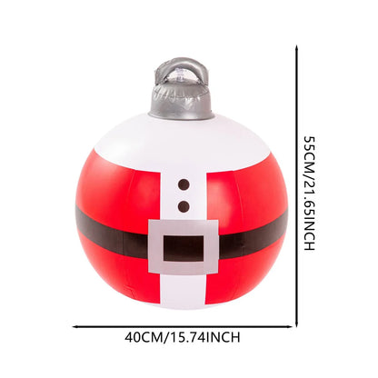 55CM Christmas Inflatable Ball Outdoor Garden Decorations PVC Giant Xmas Ball Christmas Large Balls Toy New Year Party Decors