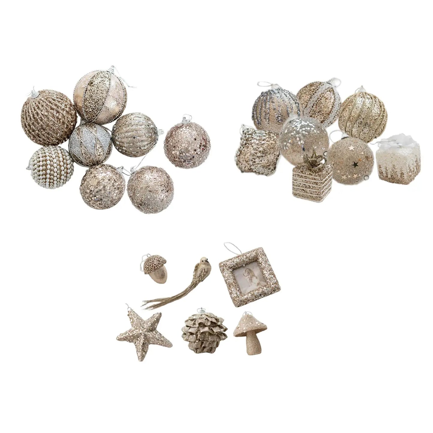 Christmas Tree Decorations Christmas Balls Ornaments Crafts Charm Pendants for Outdoor Graduation Engagement Wedding Backyard