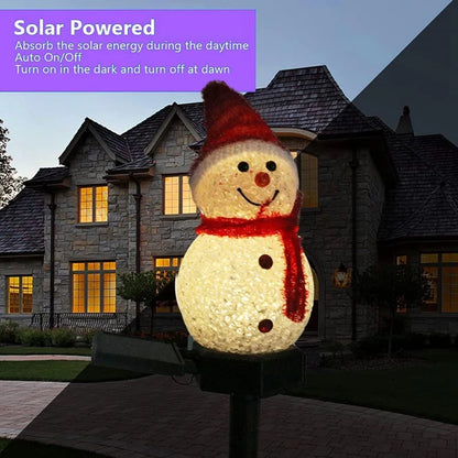 Weihnachtsdeko Licht Solar Licht Schneemann Weihnachten Außen Solarbetriebene Stehlerleuchten Für Korridor Terrasse Rasen Deko