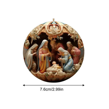 Christmas Tree Pendant Jesus Christ Hanging Ornaments Christmas Tree Ornament Christian Gifts Exquisite Xmas Ornaments