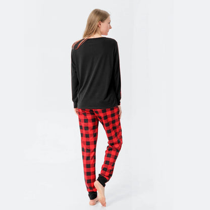 2025 New Deer Plaid Print Pajamas Set for Family Matching Christmas Pyjamas Adults Kids Casual 2 Pieces Suit Homewear Xmas Look