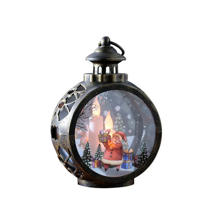 Christmas decorations retro night lights luminous gifts window ornaments desktop layout props atmosphere pendant desk decoration