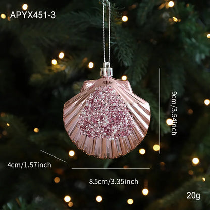 Christmas Hanging Pendant Bright Plastic Hanging Ornament Cartoon Ornament Eye-Catching Christmas Tree Decoration For Gift