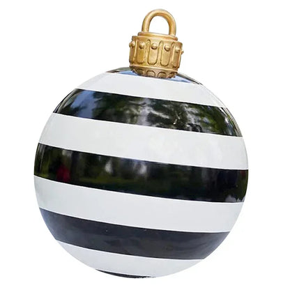 2025 Christmas 60cm Outdoor Inflatable Ball PVC Giant Big Ball Tree Ornament Outdoor Toy Ball Christmas Gift Ornament 2026
