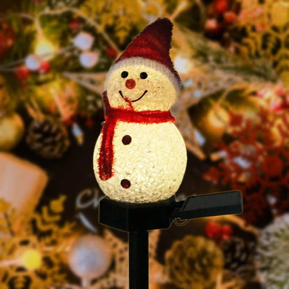 Weihnachtsdeko Licht Solar Licht Schneemann Weihnachten Außen Solarbetriebene Stehlerleuchten Für Korridor Terrasse Rasen Deko