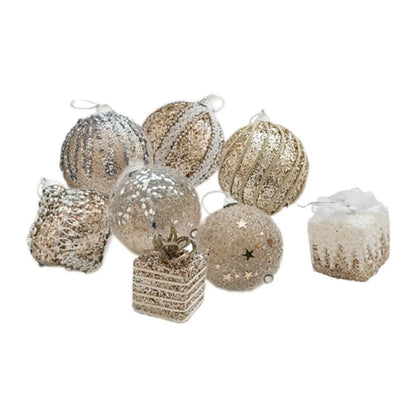 Christmas Tree Decorations Christmas Balls Ornaments Crafts Charm Pendants for Outdoor Graduation Engagement Wedding Backyard