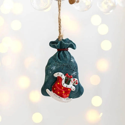 Hanging Ornaments Christmas Tree Snowman Pendant Home Decoration Christmas Decoration Socks Pendant Christmas Resin Ornaments