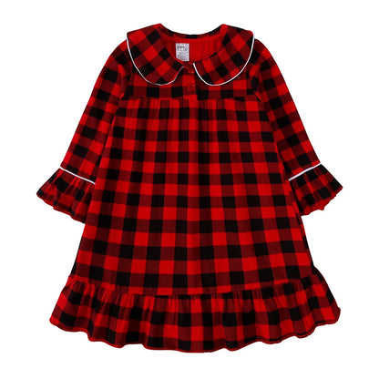 Christmas Pyjamas Sets for Kids 1-13 Years Cotton Loungewear Sibling Pajamas Winter Baby Boys Girls Soft Plaid Children Clothes