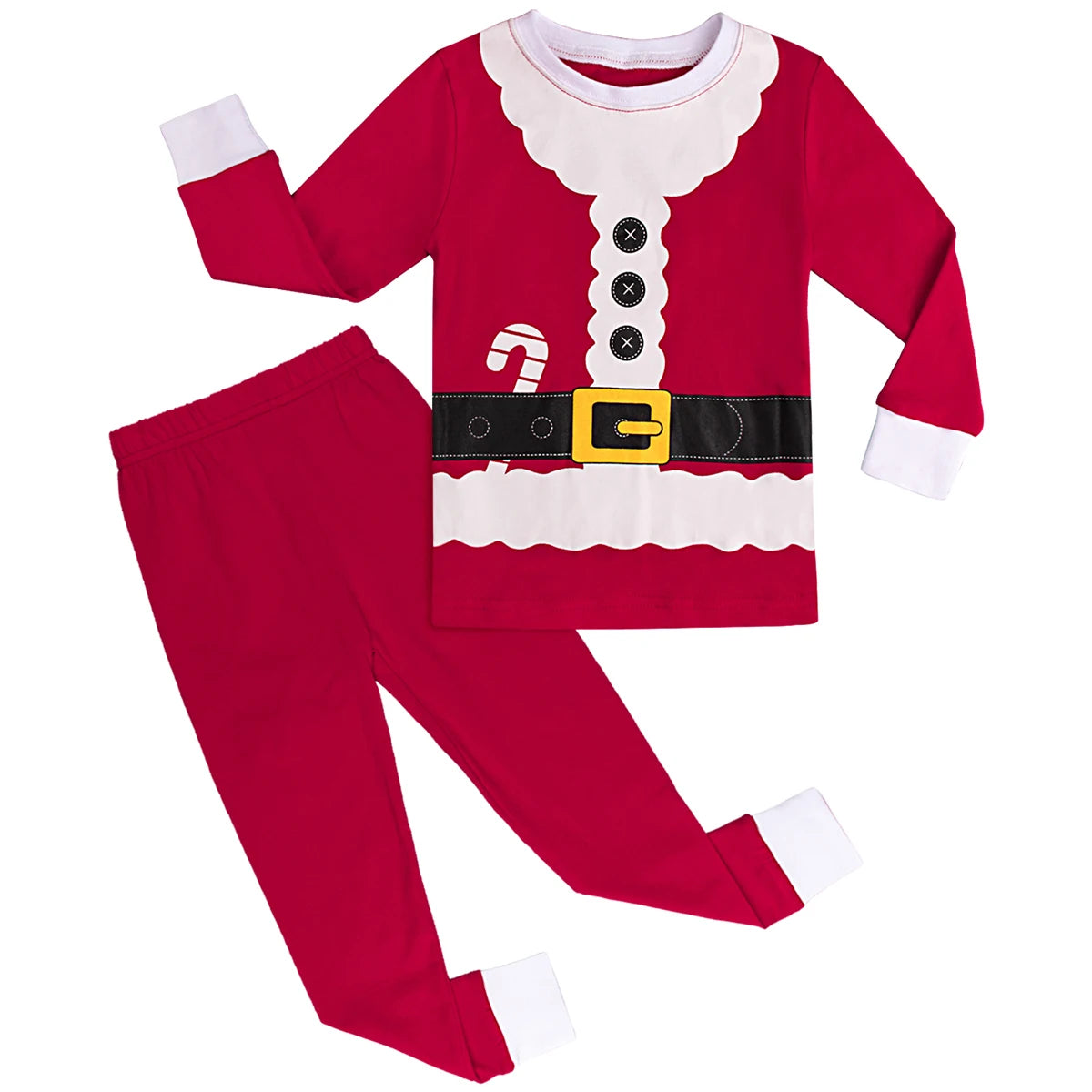 Kids Christmas Pyjamas Infant Boys Girls Santa Claus Pajamas Toddler Xmas Elk Nightwear Elf New Year Gift Green Red Clothes Pjs