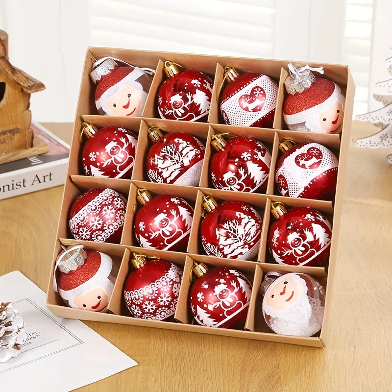 Christmas Tree Decoration Ornaments 16pcs Christmas Ball Halloween New Year Navidad Lob Accessories