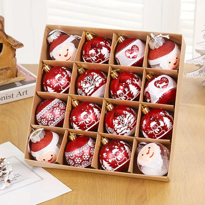 Christmas Tree Decoration Ornaments 16pcs Christmas Ball Halloween New Year Navidad Lob Accessories