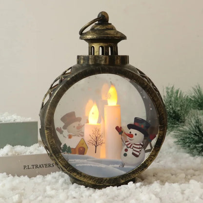 Christmas decorations retro night lights luminous gifts window ornaments desktop layout props atmosphere pendant desk decoration