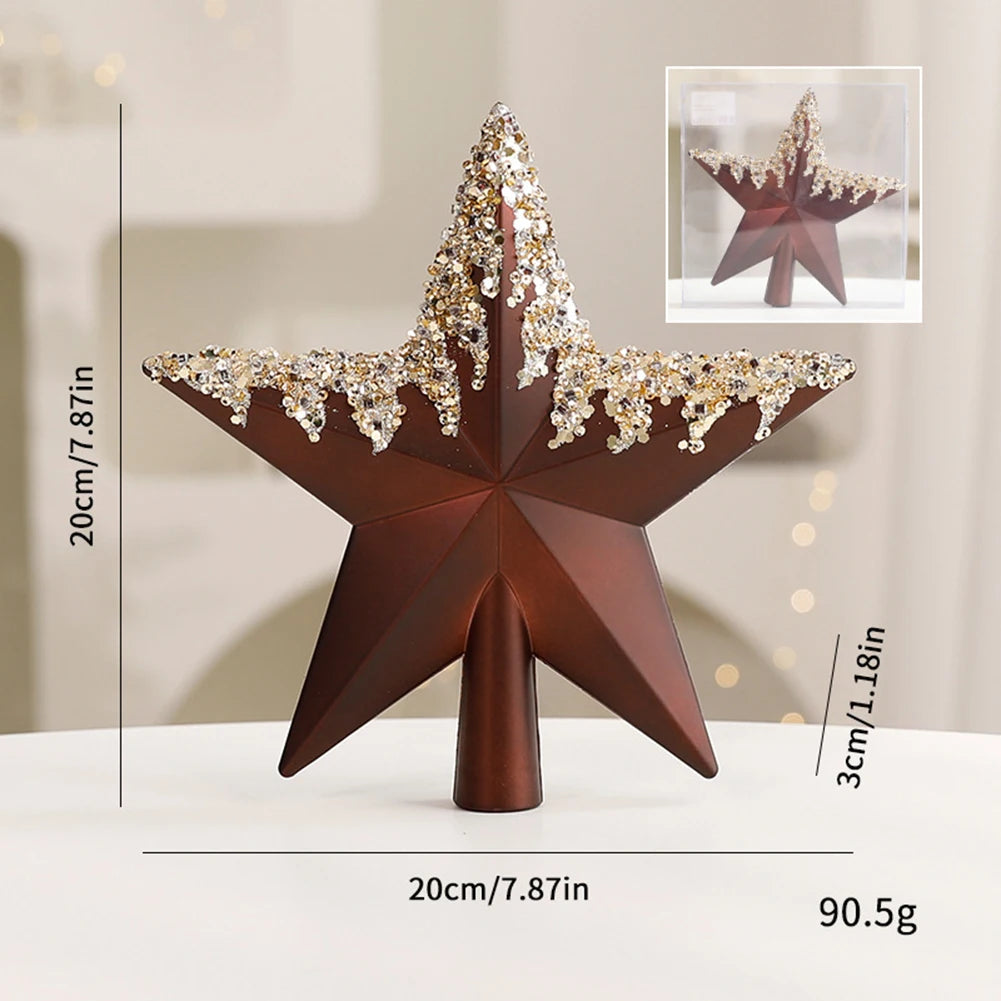 Christmas Tree Decoration Xmas Balls Christmas Tree Top Star Ornaments For Christmas Home Decoration New Year Navidad